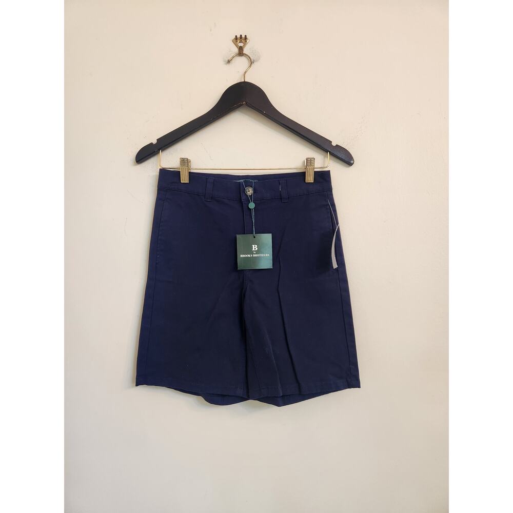 NWT Brooks Brothers Boy's Navy Blue Chino Shorts 14Y